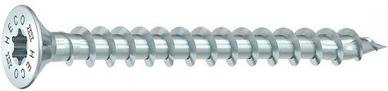 HECO TOPIX-Plus 4.5x55mm verzinkt voldraad Torx platkop spaanplaatschroef (200 stuks)