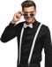 Boland - Set Classic wit Wit - Volwassenen - Unisex - Black and White