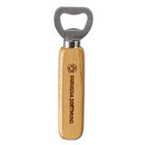 Borussia Dortmund BVB flesopener met houten handvat 10 cm