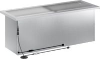 vidaXL Plantenbak met led 2 st zilver 30 x 80 x 30 cm