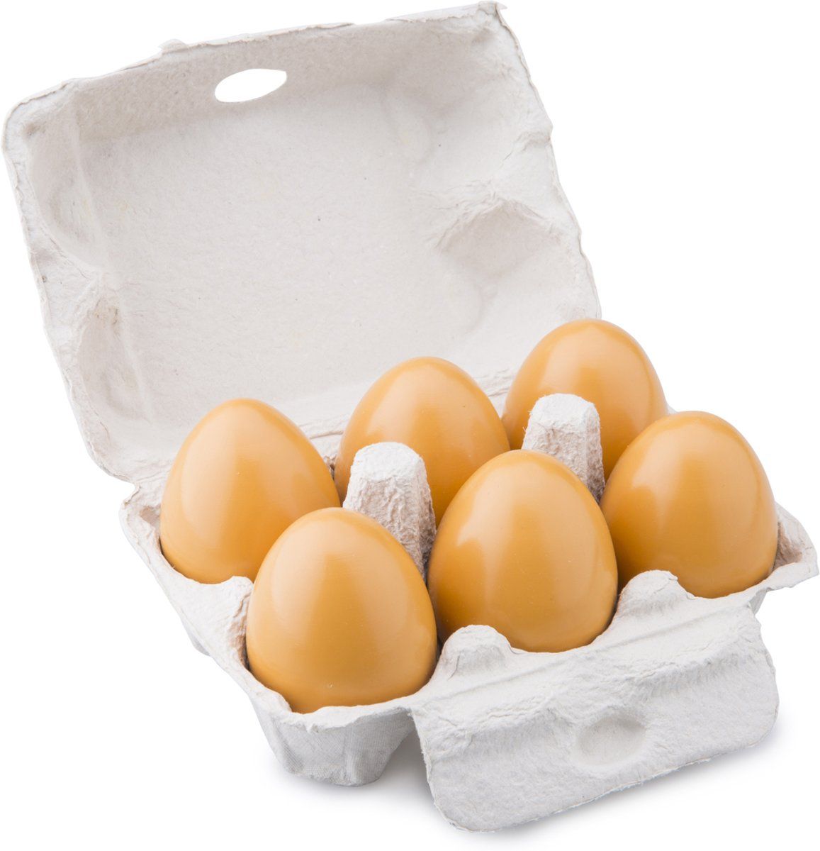 New Classic Toys - Speelgoed Houten Eieren - 6 stuks - Ã˜ 5 centimeter