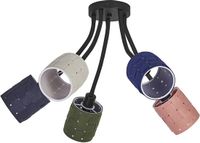 OSRAM Plafondlamp Decor Felt Weaving Cans, 5-lamps, E14, Vilt/Metaal, Multicolor