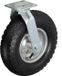 Merkloos Relaxdays Zwenkwiel luchtband - 300 mm - met plaatje - tot 120 kg - zwart-zilver