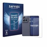 Savvies 3 Stuks Screenprotector - Geschikt voor Motorola Edge 50 Neo (Voor+Camera) - Beschermfolie Glas Transparant
