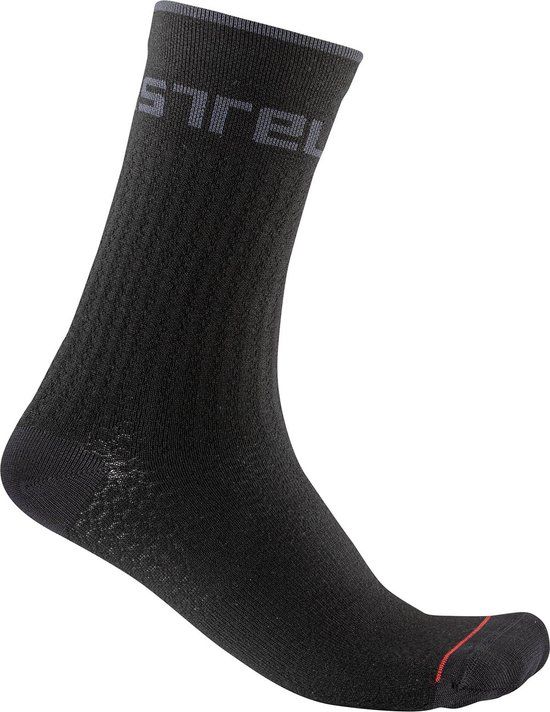 Castelli Distanza 20 Sokken - Zwart - Maat 43-47