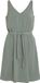 VILA VIKRISTINA LAIA S/L BELT DRESS/KA/EX Dames Mini jurken Maat 46 Donkergroen Polyester/Elastaan