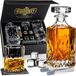 Whisiskey Whiskey Karaf Set - Luxe Whisky Karaf 700ml - Cadeau Voor Hem