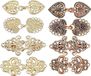 Vinatio Handels GmbH Vintage Foulard Clip - 8 Pièces - Clip Broche - Clip Gilet - Fermoir Gilet - Boucle Fixe Antidérapante - Clip Avec Crochet - Broche - Chaîne - Chemisier - Veste Tricotée - Robes - Manteau