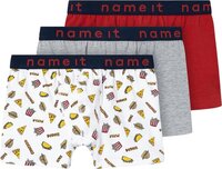 Name It Onderbroek Nkmboxer 3p Aop2 Noos 13222084 Grey Melange Grey Melange Mannen Maat - W146 X L152