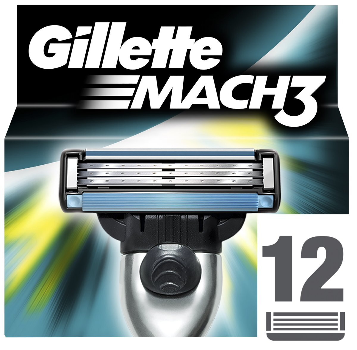 Gillette Mach 3 Scheermesjes 12 stuks