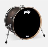 PDP Concept Maple Bass Drum, 22" x 18", Satin Charcoal Burst Lacquer