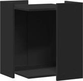 vidaXL Kattenbakkast - Zwart - 42x42x51 cm - Hout