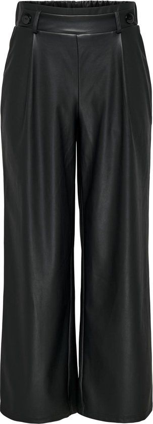 JDY JDYSOYA GEGGO PU PANT JRS NOOS Dames Broeken - Black - XS X L32