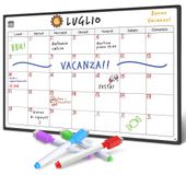 Merkloos Magnetisch Whiteboard Koelkast Kalender - Italiaans