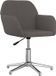 vidaXL Fauteuil de bureau pivotant tissu gris foncé