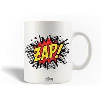 Keramische mok, Superheld zap Logo