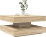 Maison Exclusive - Table basse, rotatif à 360 degrés, chêne Sonoma, 70x70x34,5 cm