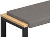 vidaXL Coussin de banc Tissu Taupe 110 cm
