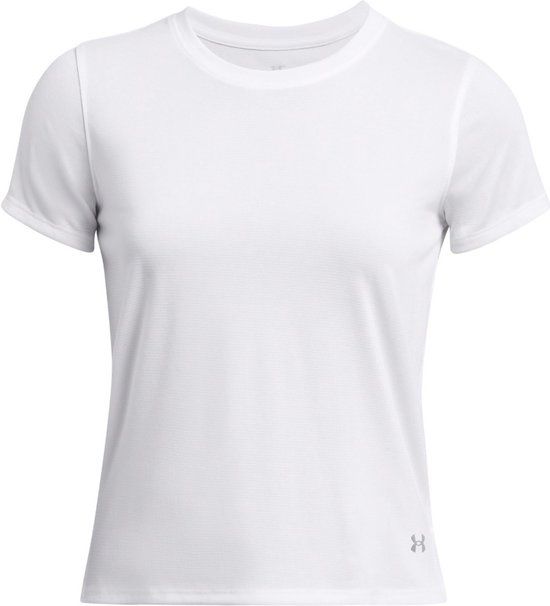 Under Armour Damen T-Shirt Ua Launch Shortsleeve White 100-M (US MD)