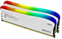 Kingston FURY Beast Wit RGB 16GB 3600MT/s DDR4 CL17 DIMM SE (Kit van 2) - KF436C17BWAK2/16