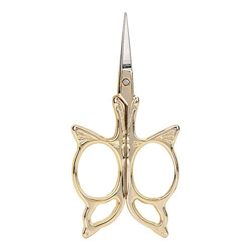 HEEPDD Borduurschaar - 3,6 inch - Vintage - Vlinderpatroon - Goud