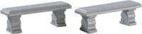Lemax Plaza Bench, Set Of 2