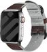 Strap-it Canvas/Nylon Bandje – ademend, verstelbaar, lichtgewicht – Grijs – geschikt voor Apple Watch 1/2/3/4/5/6/7/8/9/10/11/SE/Ultra (2/3) - 44/45/46/49mm