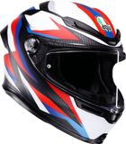 AGV K6 S Timewarp Integraalhelm XL Matt Black / Red / Blue