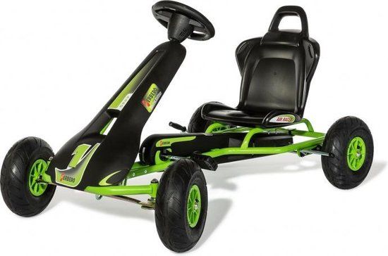 Rolly Toys Skelter Gokart AR8G - Noir et vert - 90 kg - 5-90 jaar