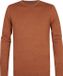 Petrol Industries Heren Trui - Regular Fit - Fijngebreide Trui Mannen - Ronde Hals - 50% Katoen, 50% Acryl - Pullover - Oranje - Maat XXXL