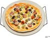 Merkloos Pizzasteen met serveerrek (33 cm)