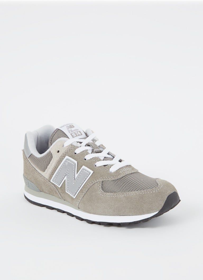 New Balance 574 sneaker van suède met mesh details
