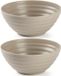 Plasticforte Schaaltjes - 8x - taupe - kunststof - 14 x 6.5 cm