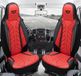 Bremer Sitzbezüge Autostoelhoezen voor VW Sharan Bj ab 2010 – Stoelhoezen voor bestuurder en passagier in Zwart/Rood