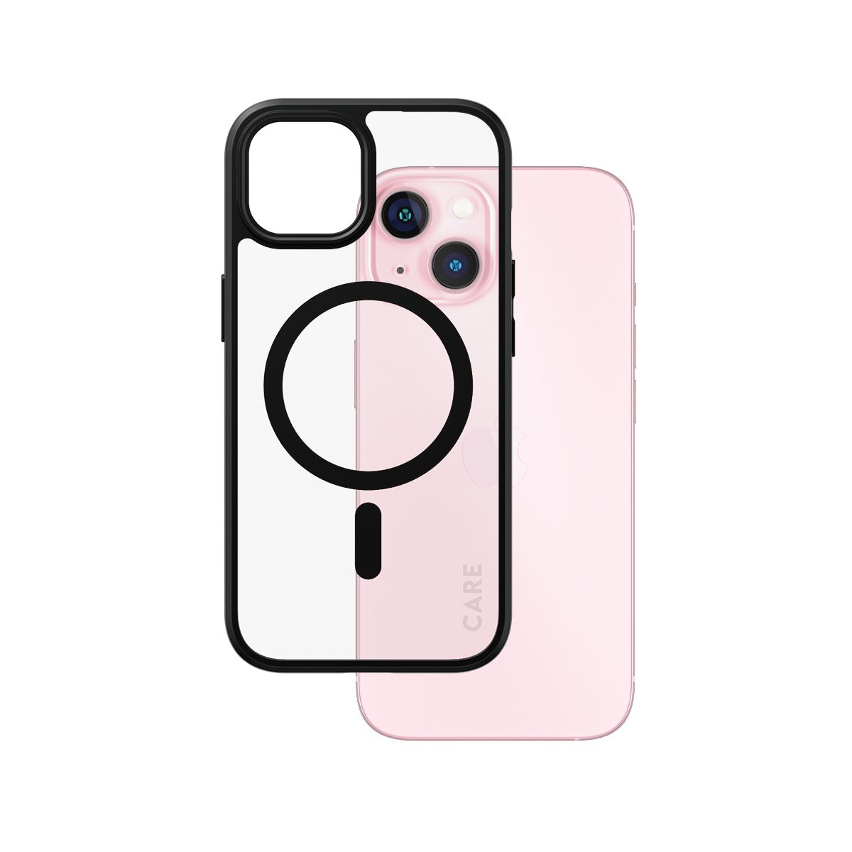 PanzerGlass CARE™ by Urban Combat Case Transparent w. Black MagSafe iPhone 15
