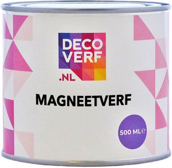 Decoverf.nl Decoverf magneetverf zwart, 500 ml