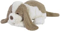 Happy Horse Hond David Knuffel 70 cm - Wit/Bruin