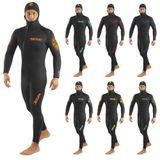 SEAC Liberty Long Man 7 mm - Eendelig natpak voor heren met geïntegreerde capuchon - duurzaam neopreen met Supratex-versterkingen op knieën, schouders en rug - kleuren