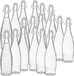 Alessandro Beugelflessen / weckflessen Pure - glas - 12 stuks - luchtdicht - 1 liter - waterfles - sierlijk motief