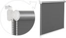 Thermorollet rideau occultant 105x200 cm gris foncé