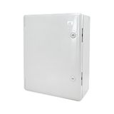 ELS Elektrotechnika Schakelkast, industriële behuizing, IP65, verzinkte montageplaat, vergrendeling deur met afdichting rondom, wandbehuizing, lege behuizing, ABS-kunststof, lege kast, 420 x 520 x 190
