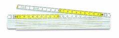 Metrica 23080 houten massadstaaf 2 m, wit-geel