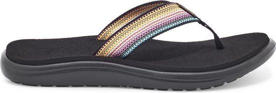 Teva W Voya Flip Dames Slippers - Zwart/Multi - Maat 36