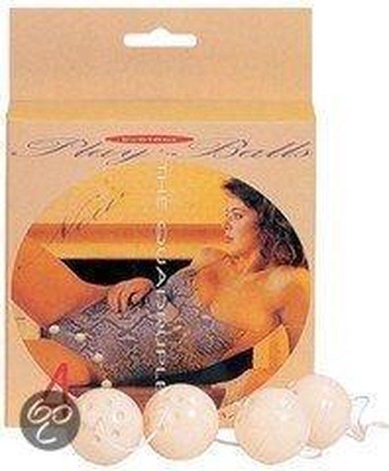 Seven Creations Duotone Balls - Vaginaleballetjes Wit Acrylglas 3.50 cm