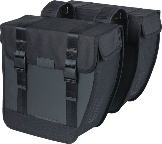 Basil Tour Waterproof Dubbele Fietstas XL - 35 Liter - Zwart - 100% waterdicht