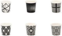 Merkloos Excelsa Porseleinen koffiemokken set - 6 delig, elegant en functioneel