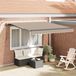 Maison Exclusive - Électrique store banne avec éclairage LED et capteur, 3,5 x 2,5 mètres, beige