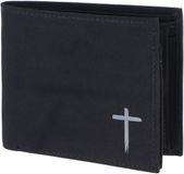 oxmox New Cryptan RFID Protect Querscheinbörse Freedom Cross Print Grey Black zwart