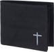 oxmox New Cryptan RFID Protect Querscheinbörse Freedom Cross Print Grey Black zwart