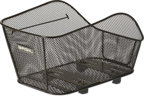 Basil Icon M Rear Bicycle Basket - Steel - Black - Medium